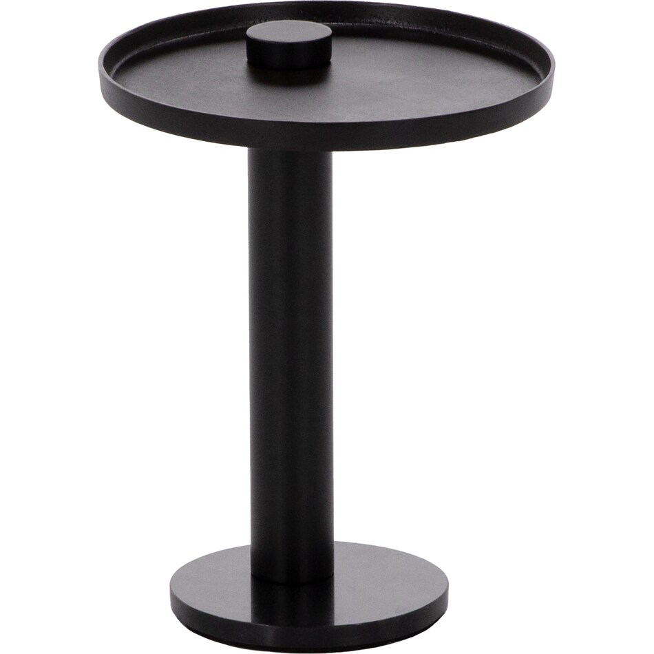 dove black chairside table yara  