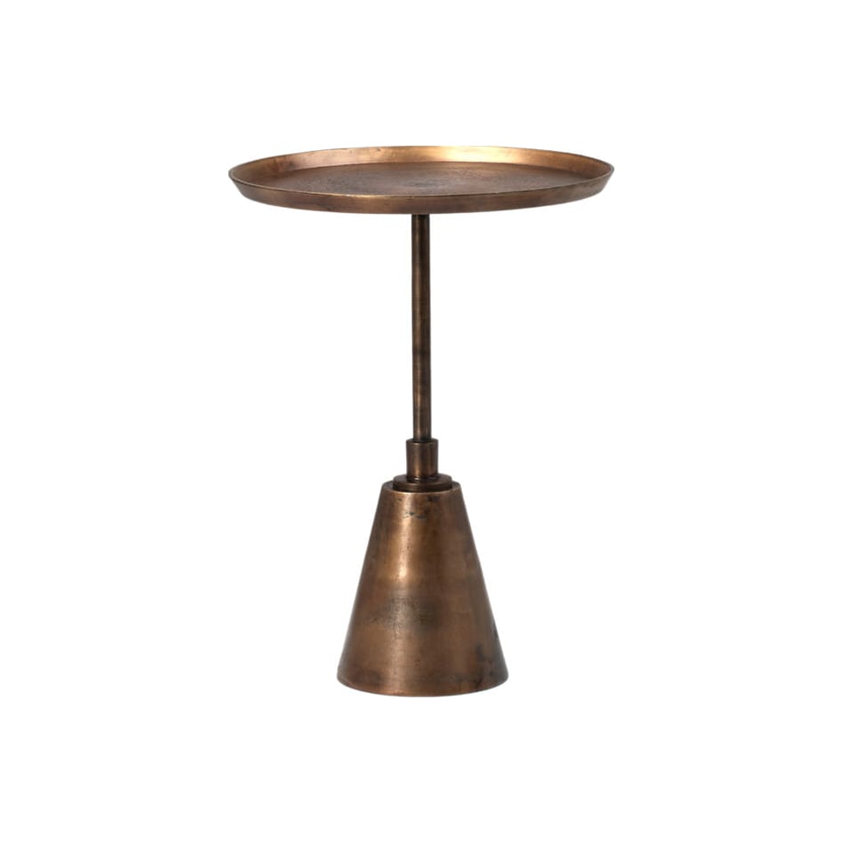 dove bronze chairside table snb  