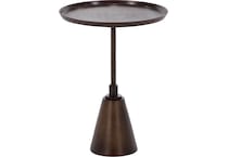 dove bronze chairside table snb  