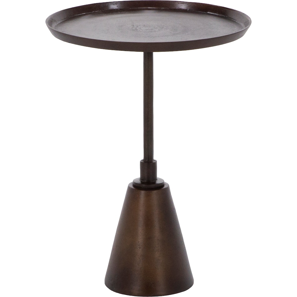 dove bronze chairside table snb  