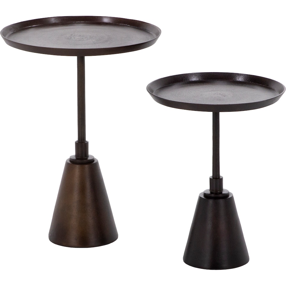 dove bronze chairside table snb  
