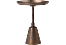 dove bronze chairside table snb  