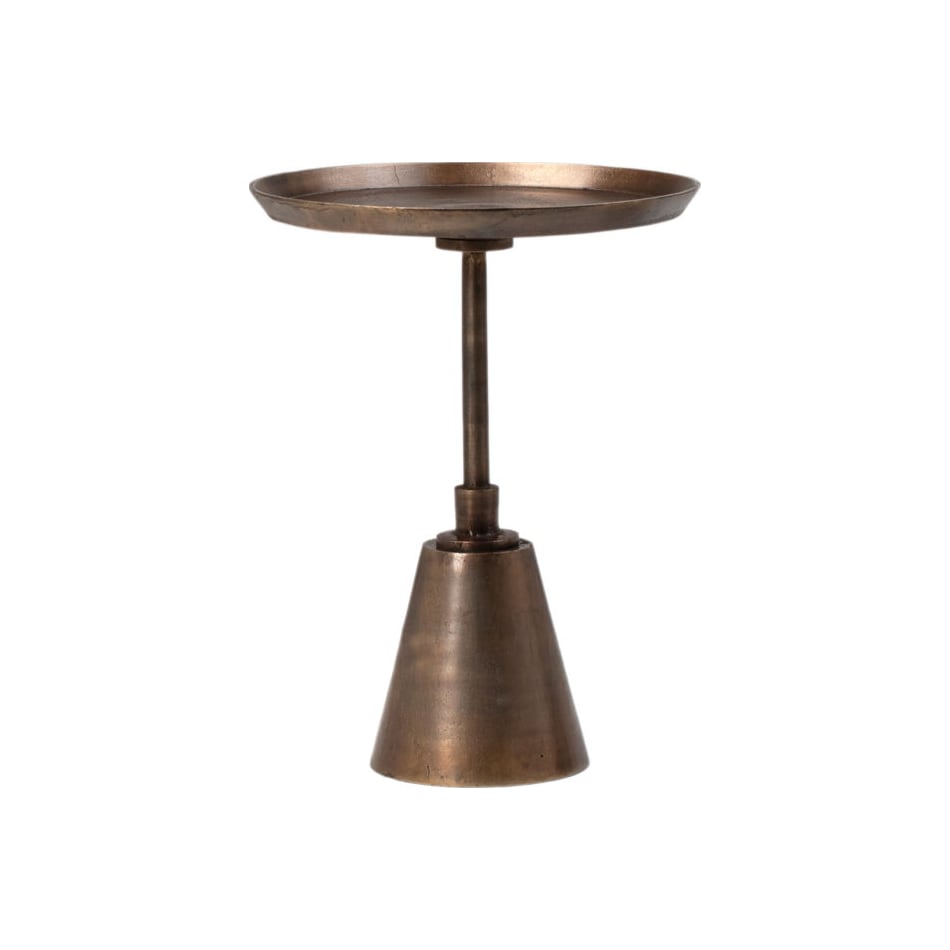 dove bronze chairside table snb  