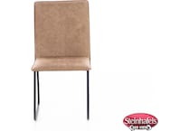 dove brown inch standard seat height side chair  image   