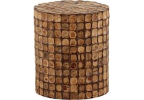 dove brown end table rami  