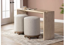 dove brown hall entry table lifestyle image wan  
