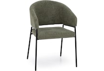 dove green inch standard seat height side chair   