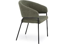 dove green inch standard seat height side chair   