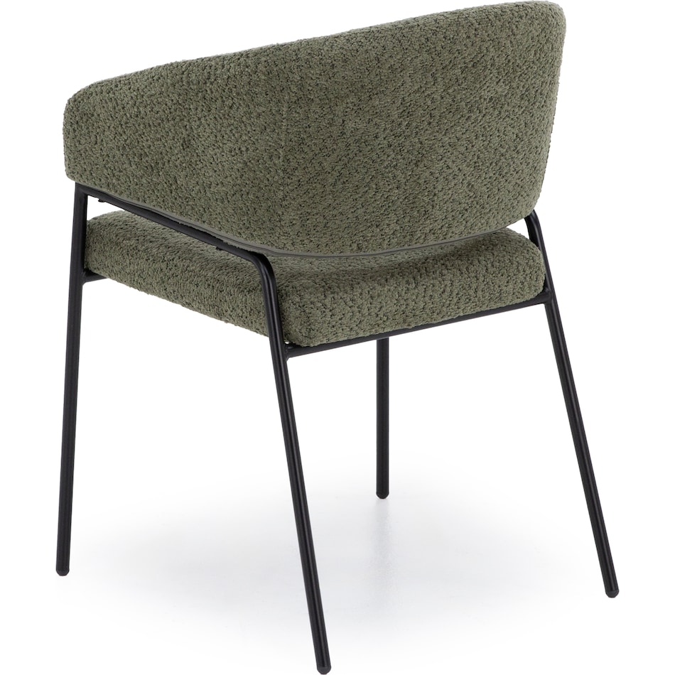 dove green inch standard seat height side chair   