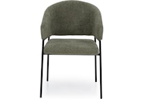 dove green inch standard seat height side chair   