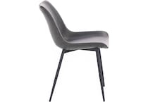 dove grey inch standard seat height side chair   