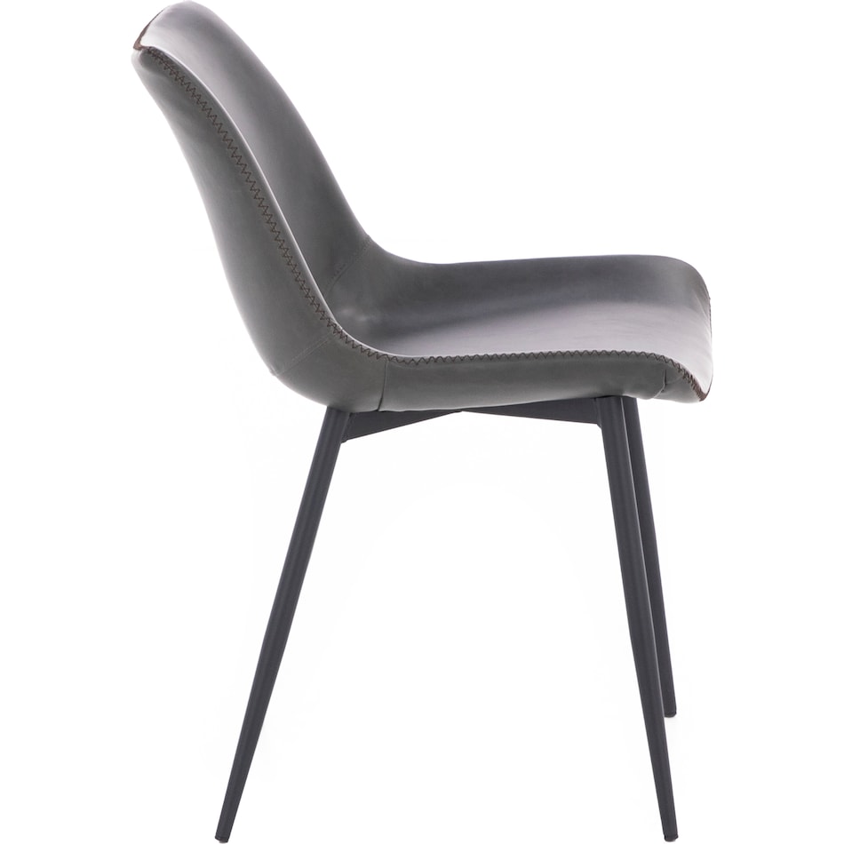 dove grey inch standard seat height side chair   