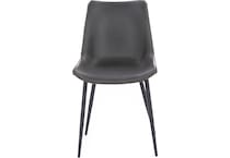 dove grey inch standard seat height side chair   