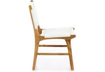 dove natural white   cotton rope inch standard seat height side chair   