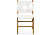 dove natural white   cotton rope inch standard seat height side chair   
