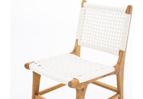 dove natural white   cotton rope inch standard seat height side chair   