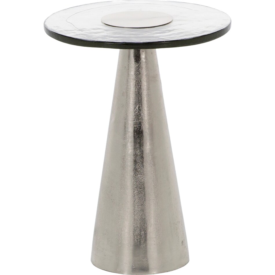 dove silver chairside table ast  