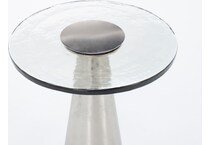 dove silver chairside table ast  