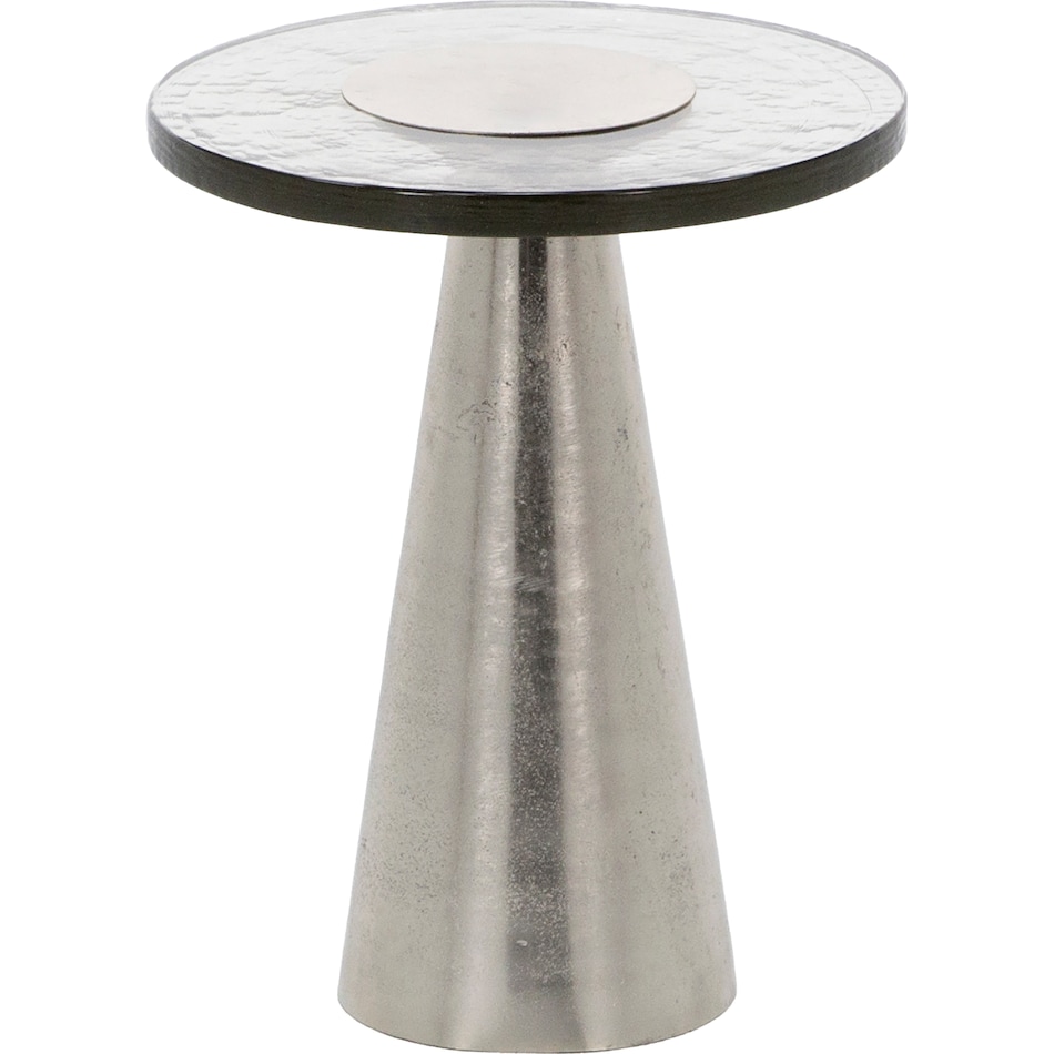 dove silver chairside table ast  