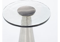 dove silver chairside table ast  