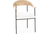 dove white inch standard seat height side chair   