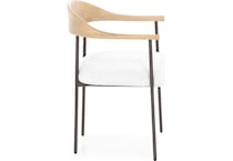 dove white inch standard seat height side chair   