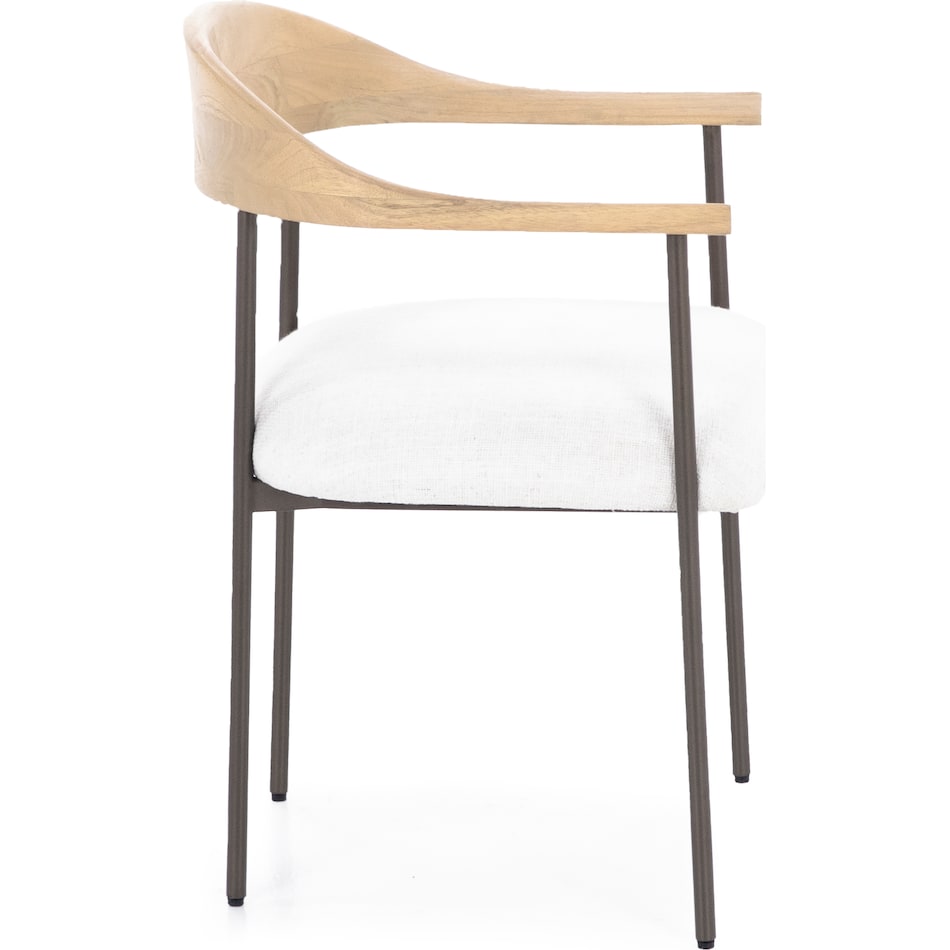 dove white inch standard seat height side chair   