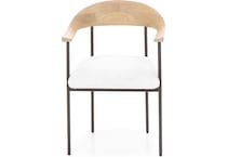dove white inch standard seat height side chair   