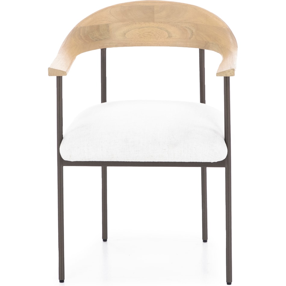 dove white inch standard seat height side chair   