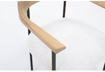 dove white inch standard seat height side chair   
