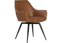 dovetail furniture & design antique brown   polyurethane inch standard seat height side chair   