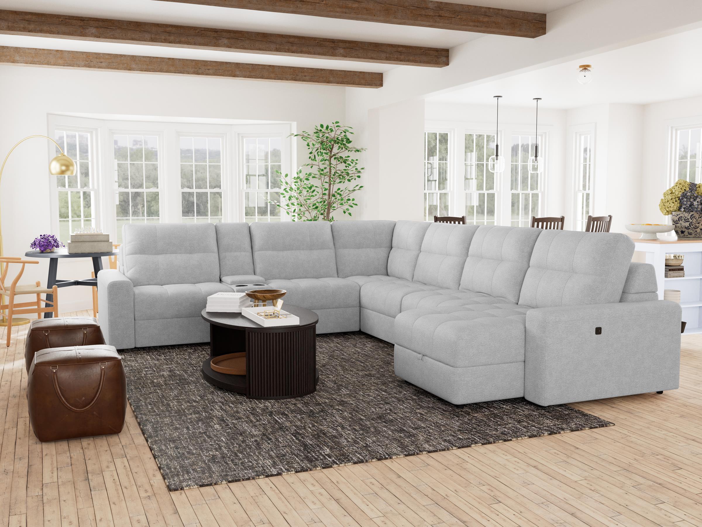 NICENESS DUNCAN サイズS Duncan 7-Pc. Power Reclining Modular | Steinhafels