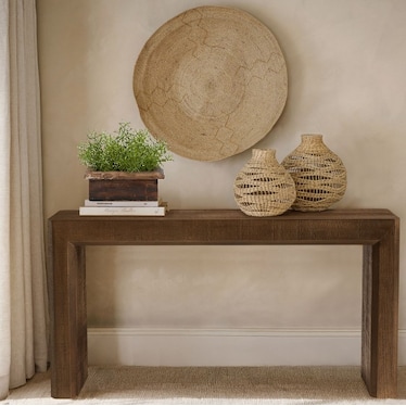 Wild Asparagus in Rectangular Wood Planter Box 14"W x 11.5"H