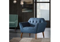 e & e co ltd blue accent chair   