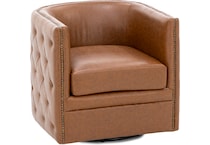 e & e co ltd brown swivel chair   