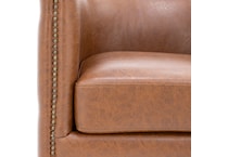 e & e co ltd brown swivel chair   