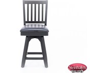 east coast innovators black inch & over bar seat stool  image   