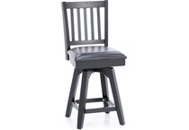 east coast innovators black inch & over bar seat stool   