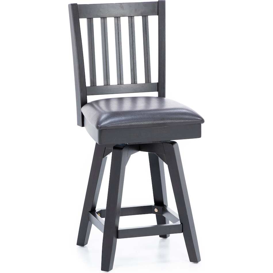 east coast innovators black inch & over bar seat stool   