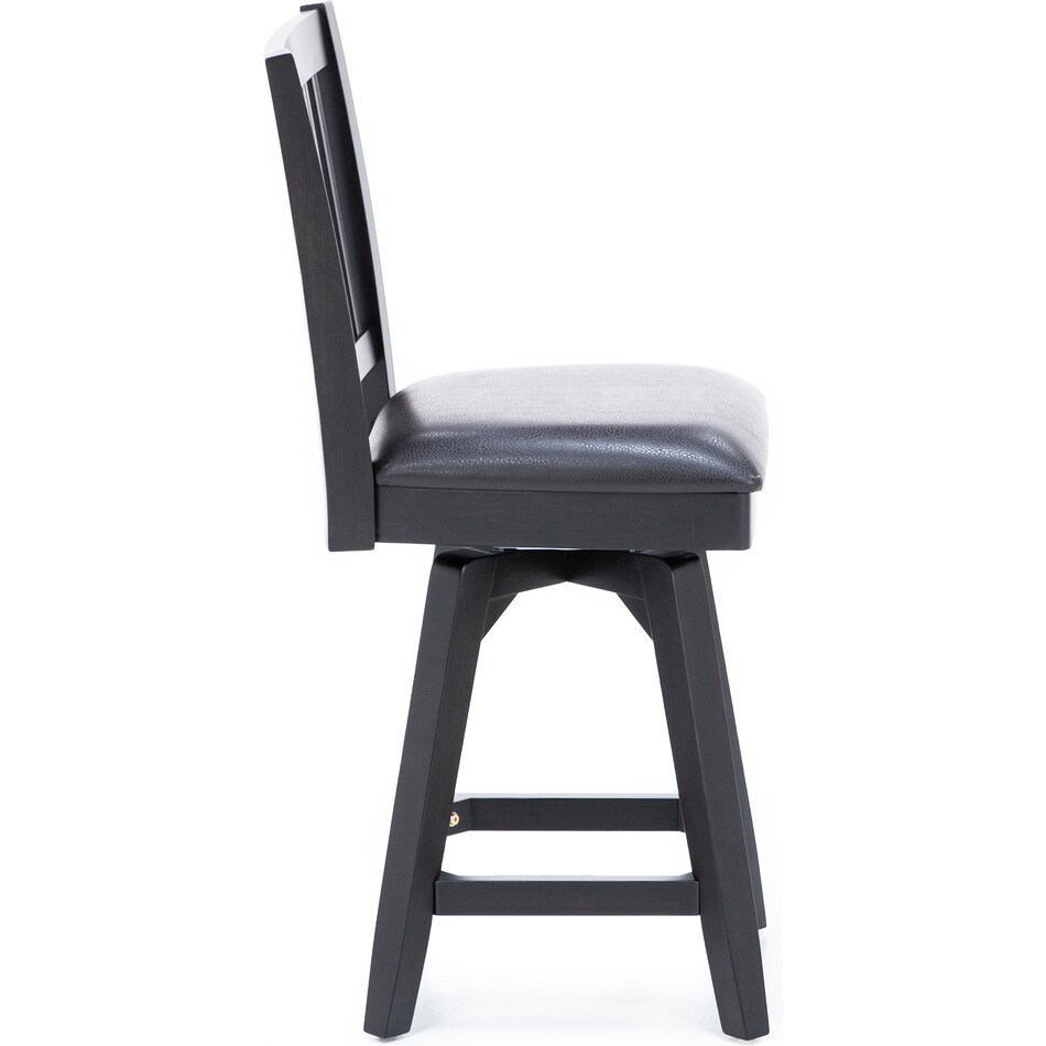 east coast innovators black inch & over bar seat stool   