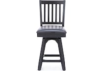 east coast innovators black inch & over bar seat stool   