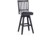 east coast innovators black inch & over bar seat stool   