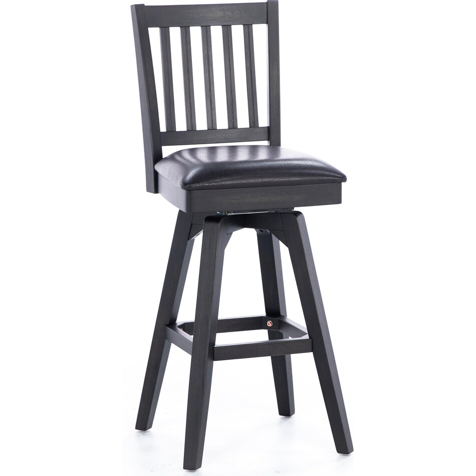 east coast innovators black inch & over bar seat stool   