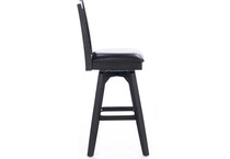 east coast innovators black inch & over bar seat stool   