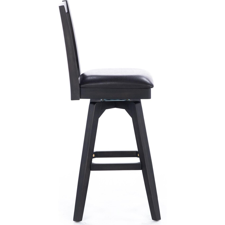 east coast innovators black inch & over bar seat stool   