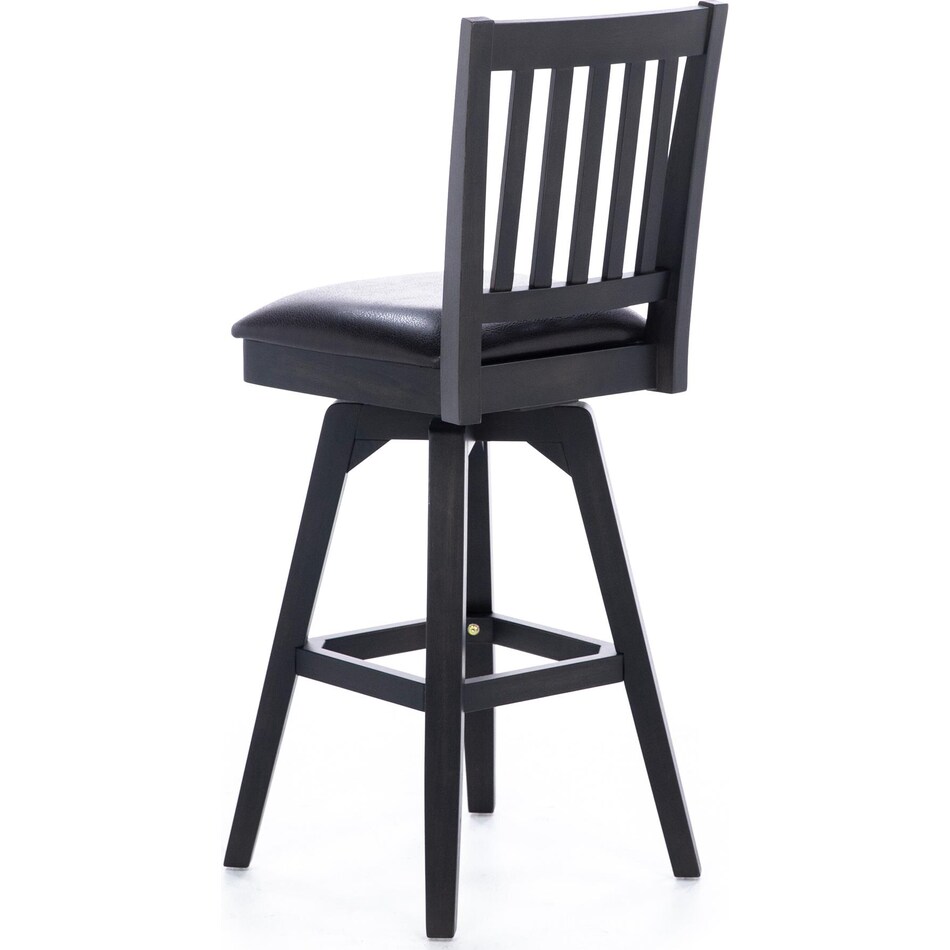 east coast innovators black inch & over bar seat stool   