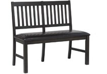 ecin black inch standard seat height bench   