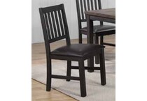 ecin black inch standard seat height side chair   