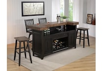 ecin black inch & over bar seat stool   