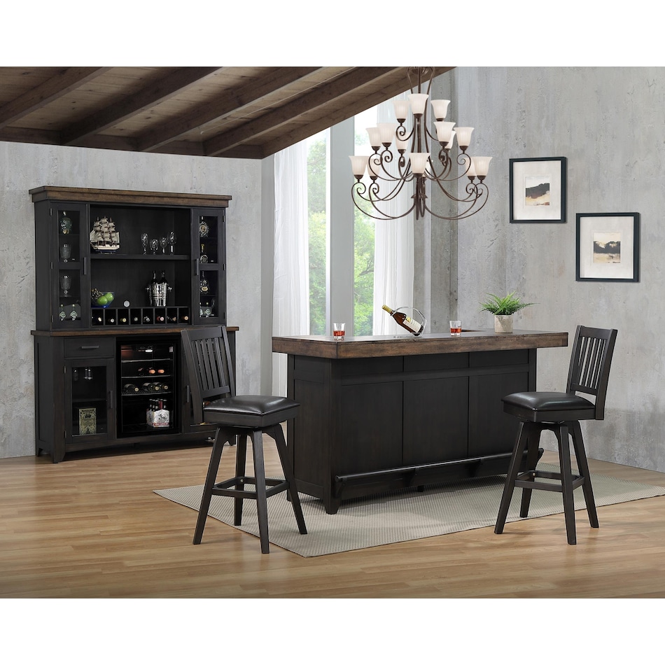 ecin black inch & over bar seat stool lifestyle image   